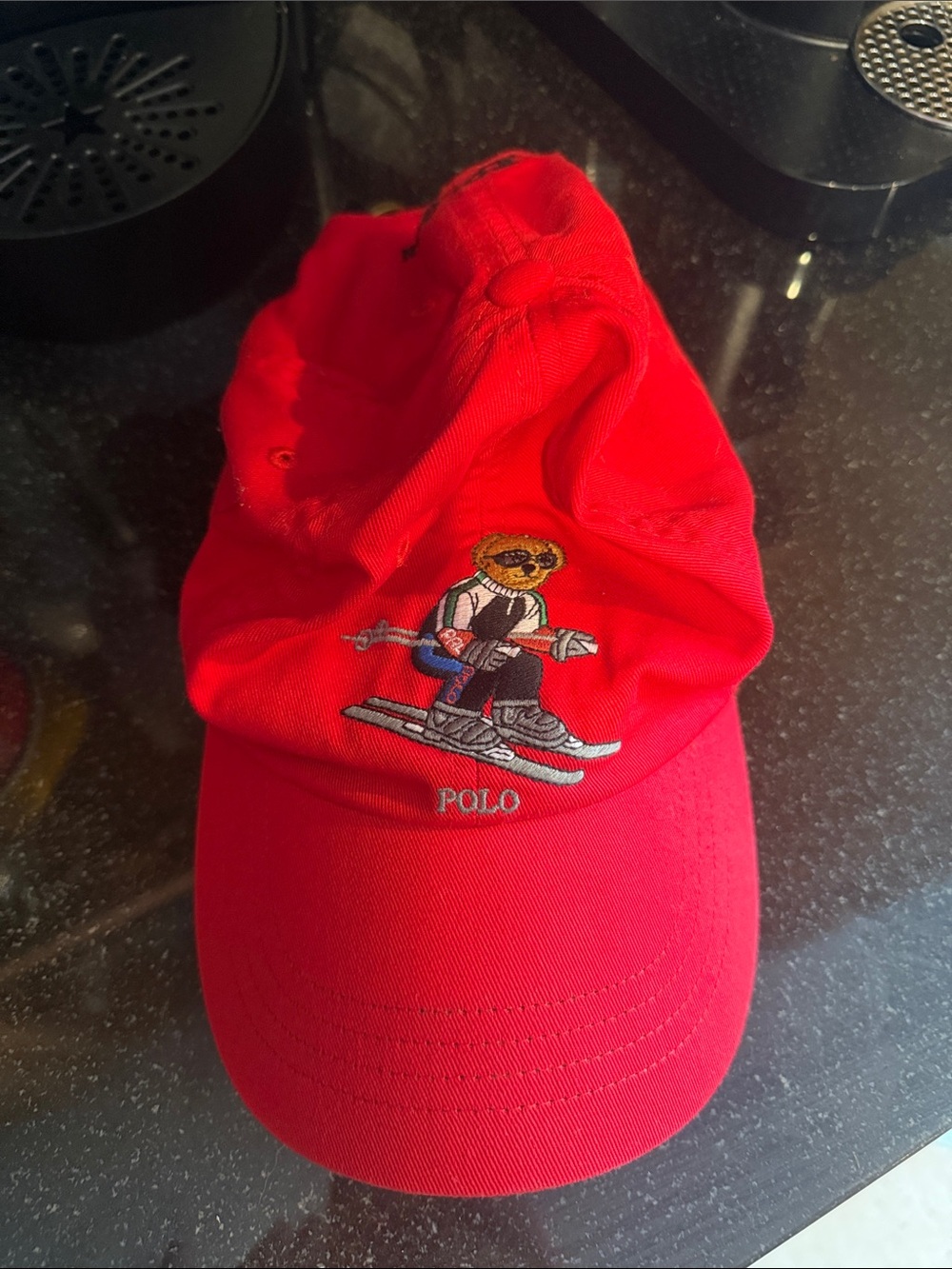 Polo by Ralph Lauren Red Logo Baseball Cap